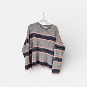 Vestique Multicolor Striped Sweater